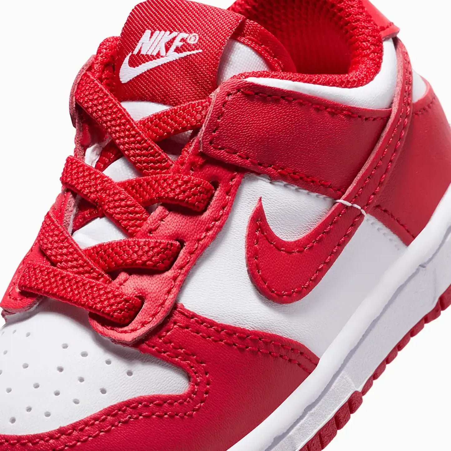 Kid's Dunk Low "White University Red" Toddlers