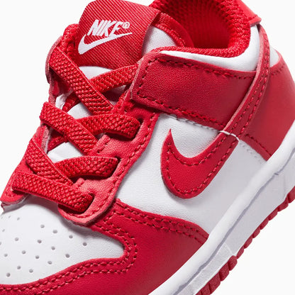 Kid's Dunk Low "White University Red" Toddlers