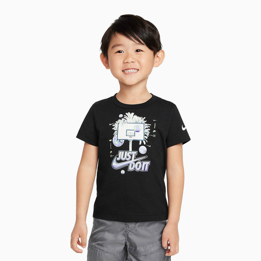 Kid's Palm Tree Hoop Just Do It T-Shirt