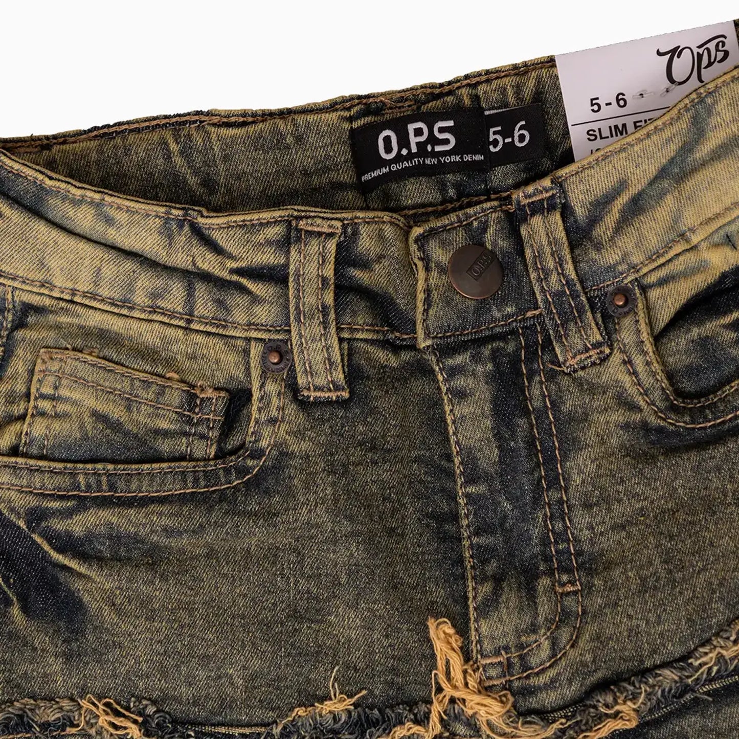 Kid's Distressed Ripped Denim Jeans Pant