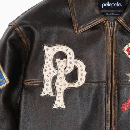 Men's American Bruiser Plush Leather Jacket