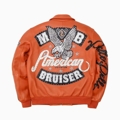 Men's American Bruiser Plush Leather Jacket