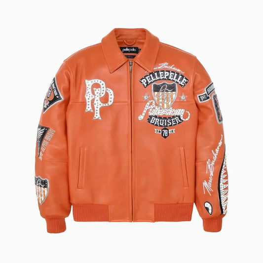Men's American Bruiser Plush Leather Jacket