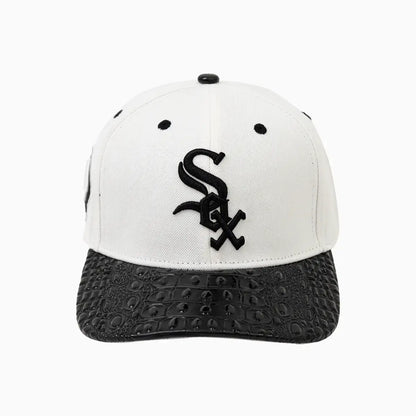 Chicago White Sox MLB Leather Visor Snapback Hat