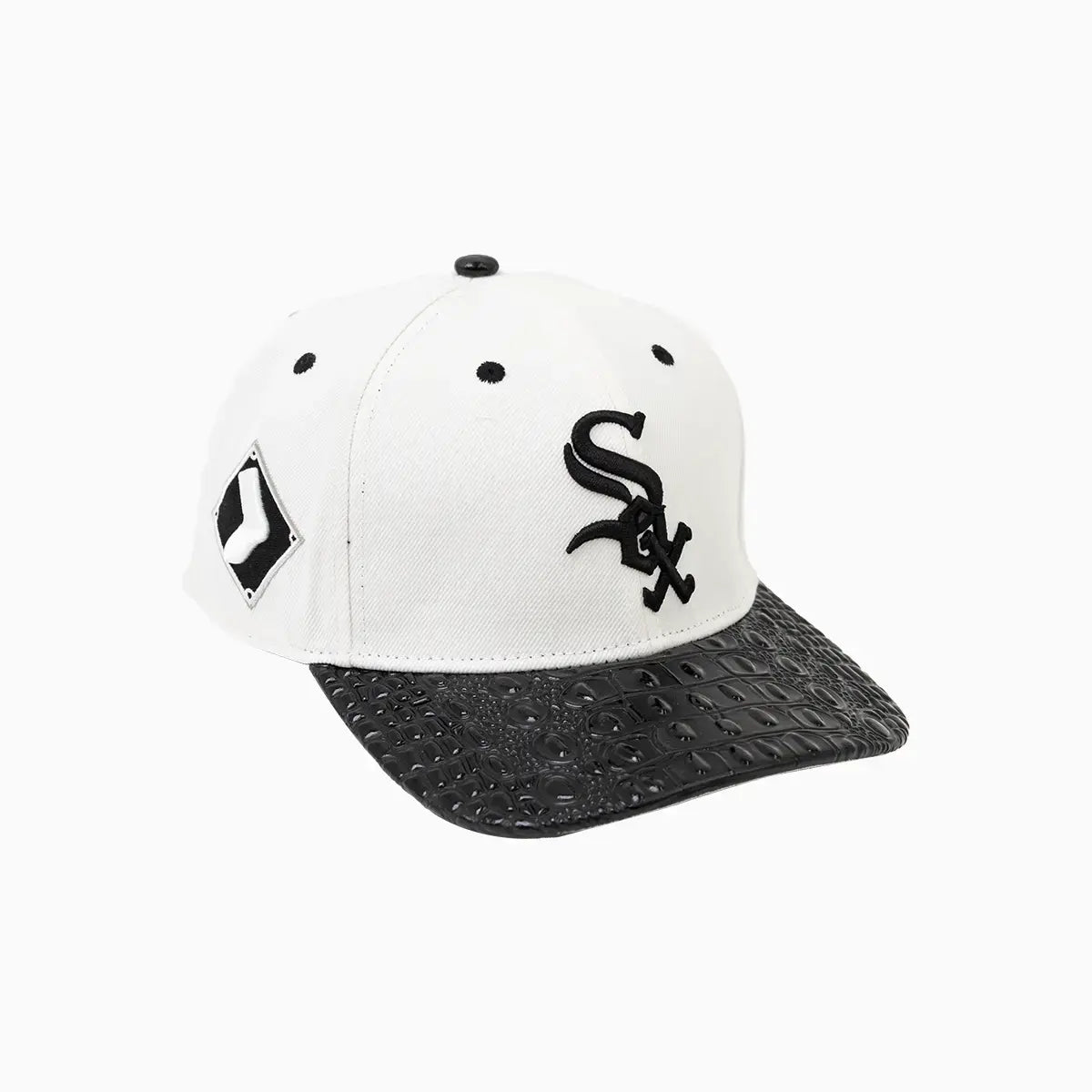 Chicago White Sox MLB Leather Visor Snapback Hat