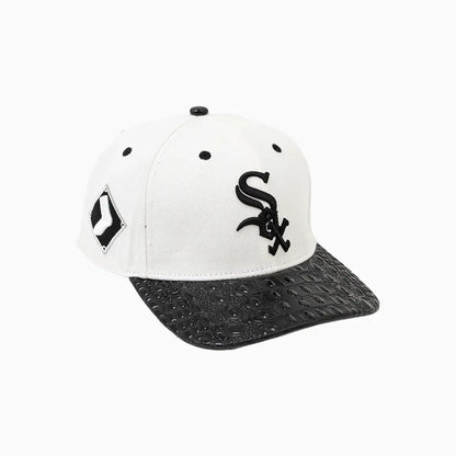 Chicago White Sox MLB Leather Visor Snapback Hat