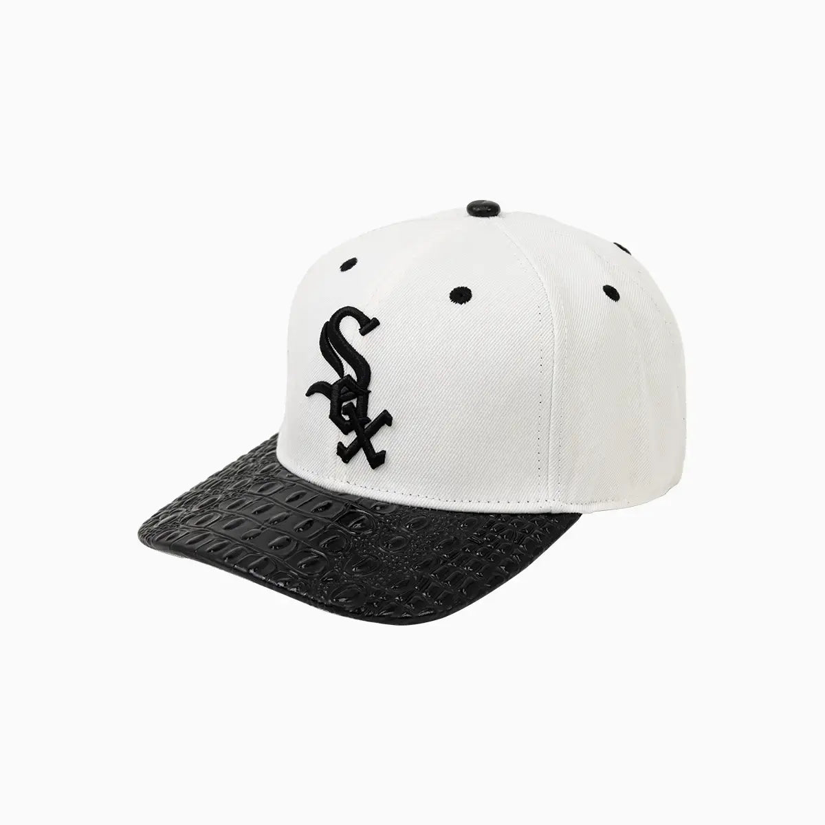 Chicago White Sox MLB Leather Visor Snapback Hat