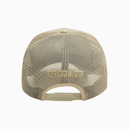 Memphis Grizzlies Neutral Pinch Front Trucker Hat