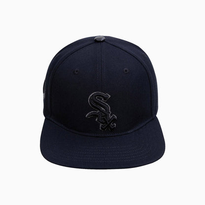 Chicago White Sox Triple Black Logo Snapback Hat