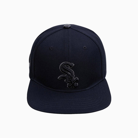 Chicago White Sox Triple Black Logo Snapback Hat