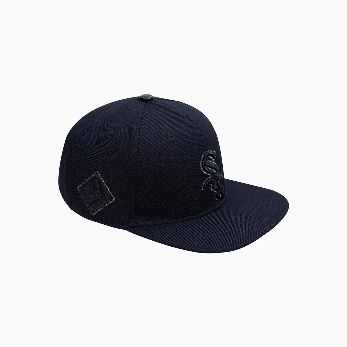 Chicago White Sox Triple Black Logo Snapback Hat