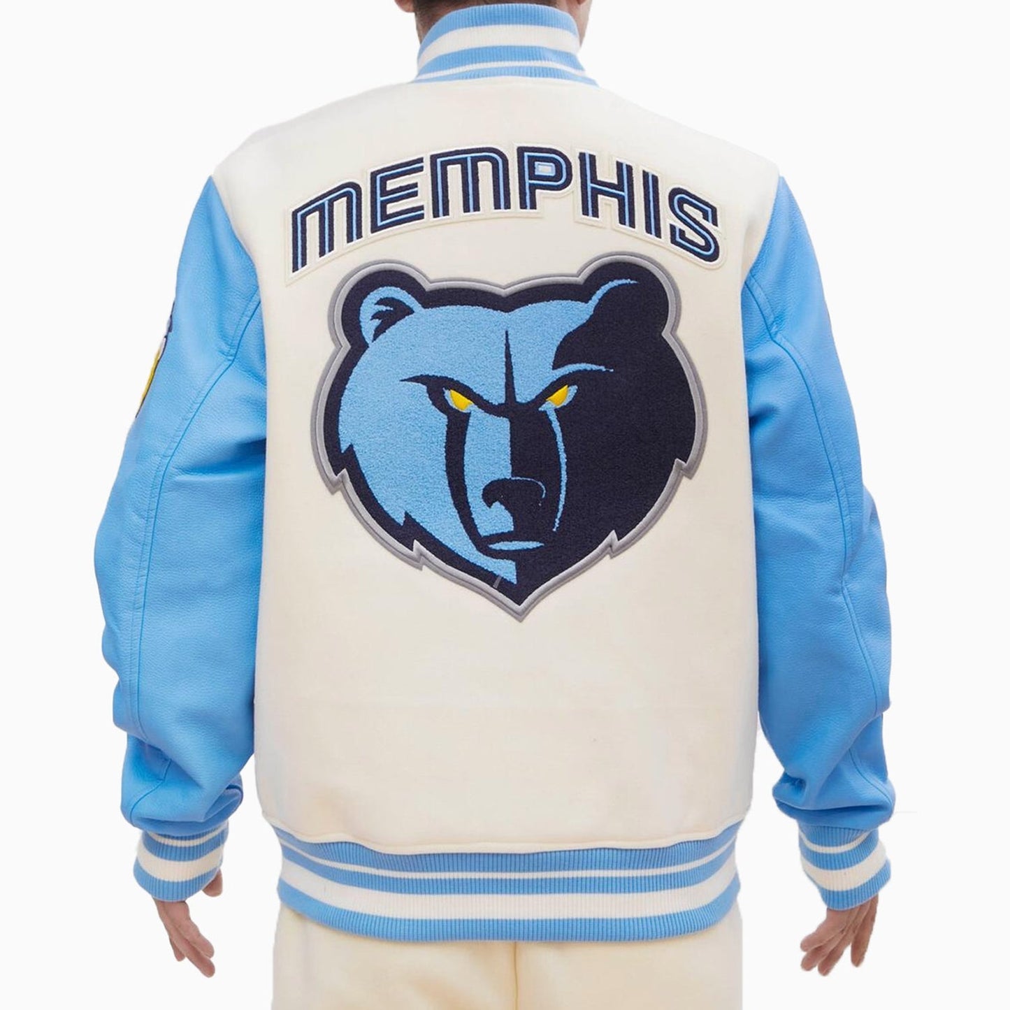Men's Memphis Grizzlies Retro Classic Rib Wool Varsity Jacket
