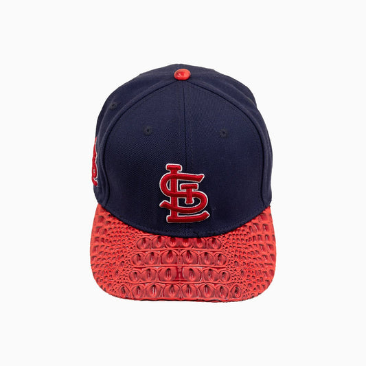 St. Louis Cardinals MLB Leather Flatbrim Snapback Hat