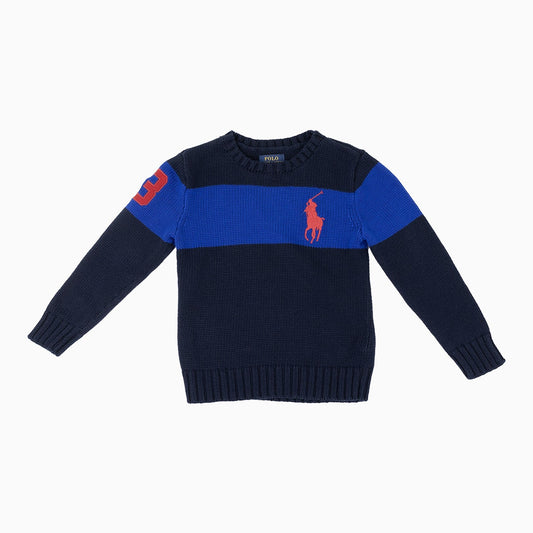Kid's Wooly Cotton Crew Neck Sweater