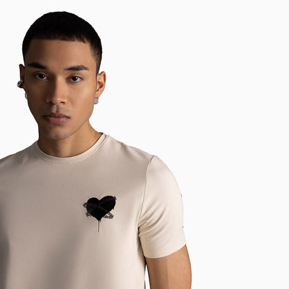 Men's Heart Crew Neck T Shirt