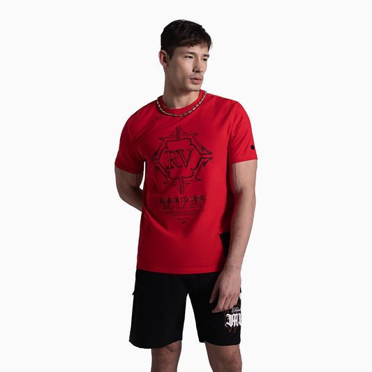 Men's RV Front Big Logo Crew Neck T Shirt