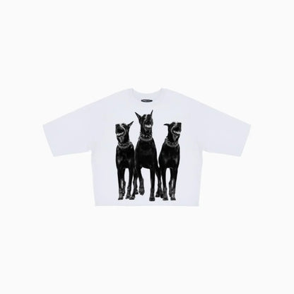 Men's Dead End Rhinestones Cropped T-Shirt