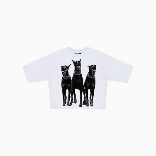 Men's Dead End Rhinestones Cropped T-Shirt