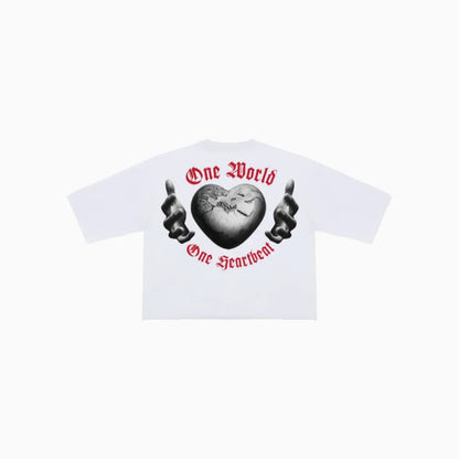 Men's One World Cropped T-Shirt