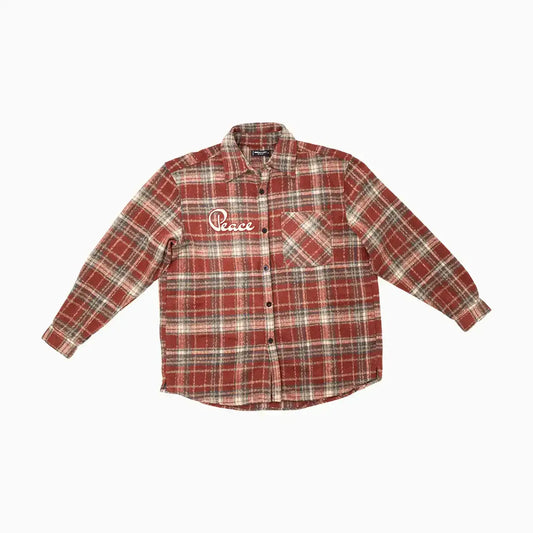 Men's Peace Heavy Flannel Shirt