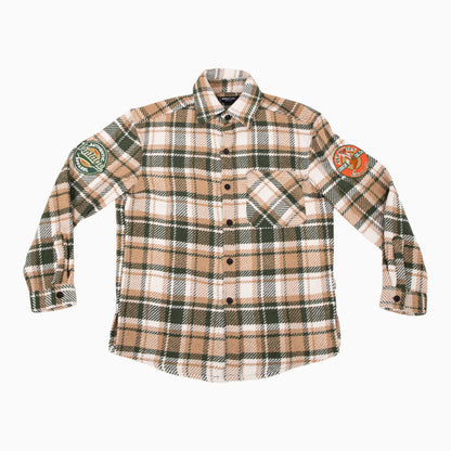 Men's Vintage Aviation Heavy Flannel Shacket Shirt