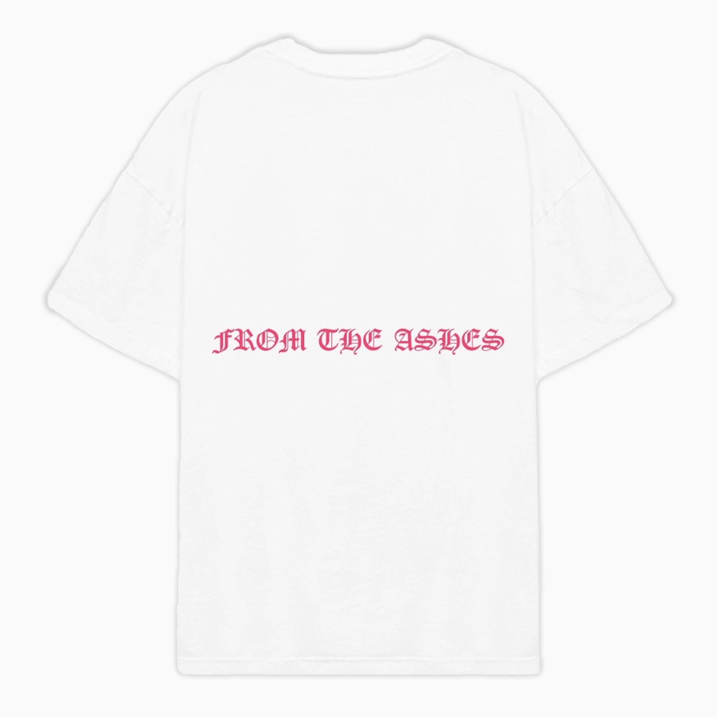 Men's  Ashes Pink In White T Shirt