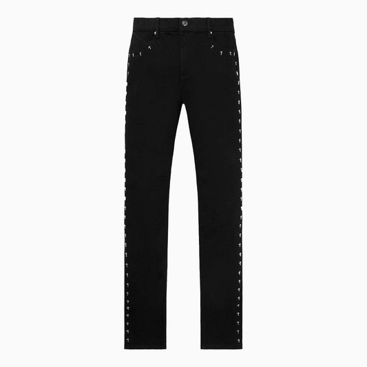 Men's Bryant Black Cross Denim Pant