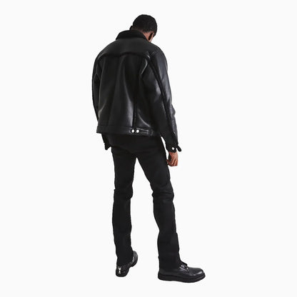 Men's Bryant Black Raw Denim Pant