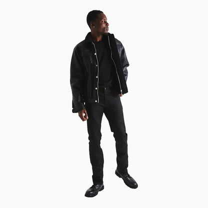 Men's Bryant Black Raw Denim Pant