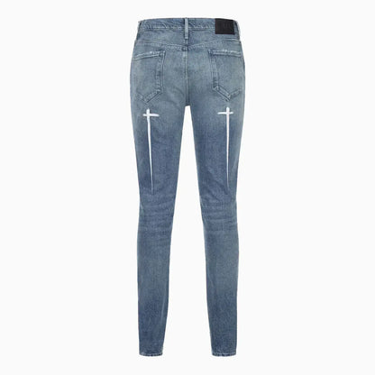 Men's Bryant Cross Embroidery Denim Pant