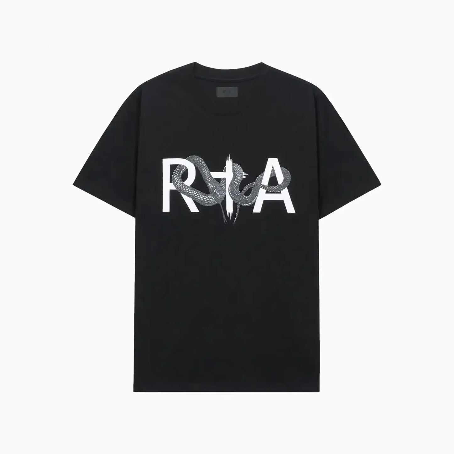 Men's Liam Black Snake Logo T-Shirt