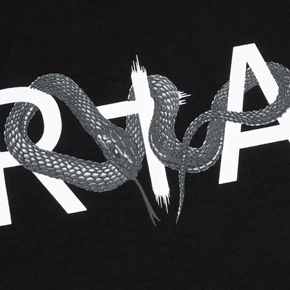 Men's Liam Black Snake Logo T-Shirt