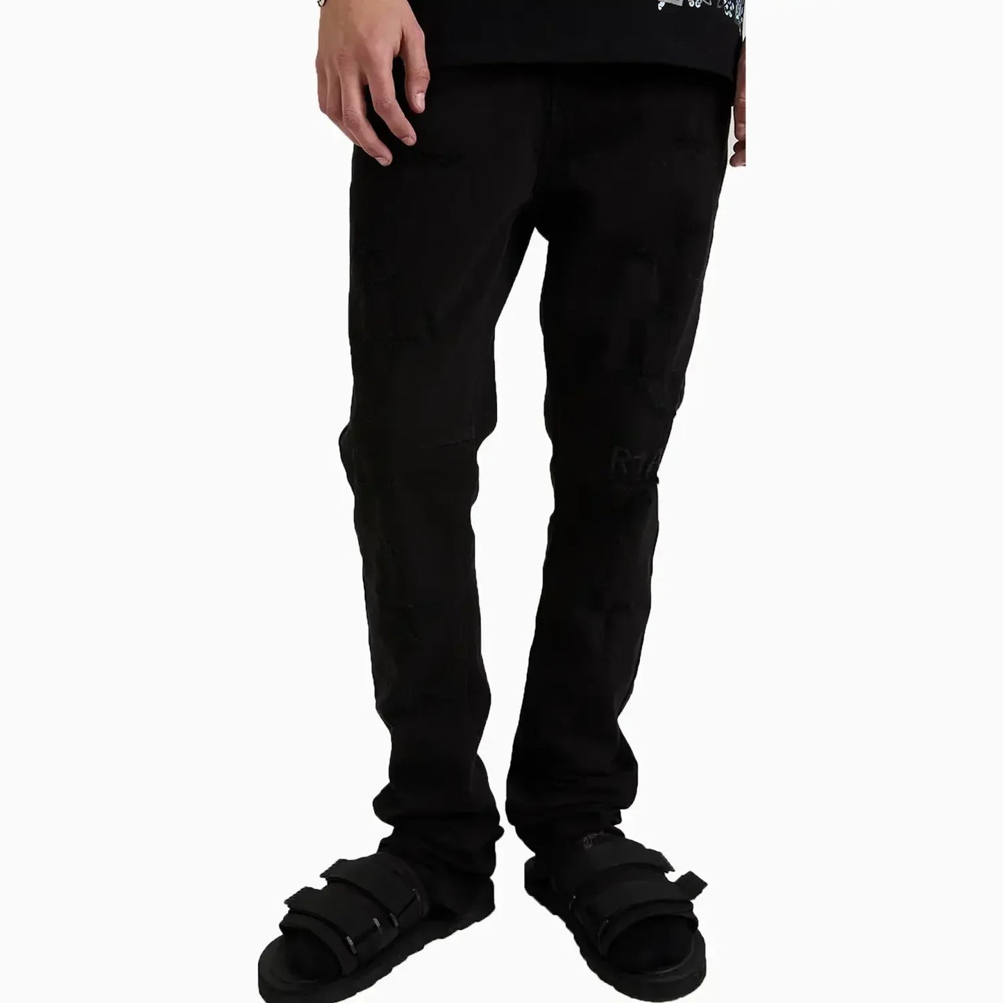 Men's Olivier Scratched Core Denim Jeans Pant