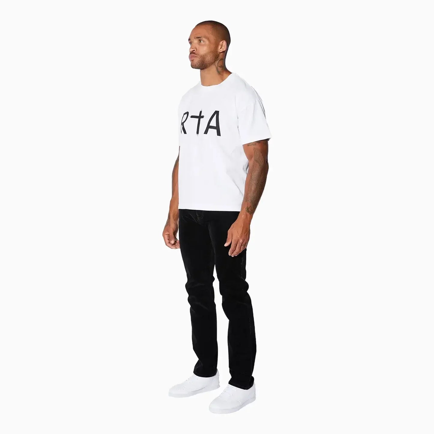 Men's Short Sleeve Black Logo T-Shirt
