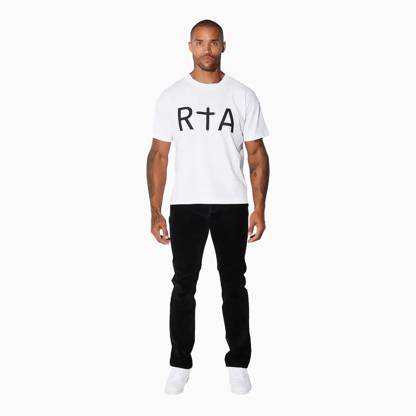 Men's Short Sleeve Black Logo T-Shirt