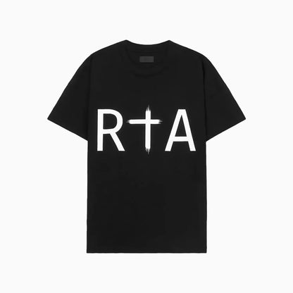 Men's Short Sleeve White Logo T-Shirt