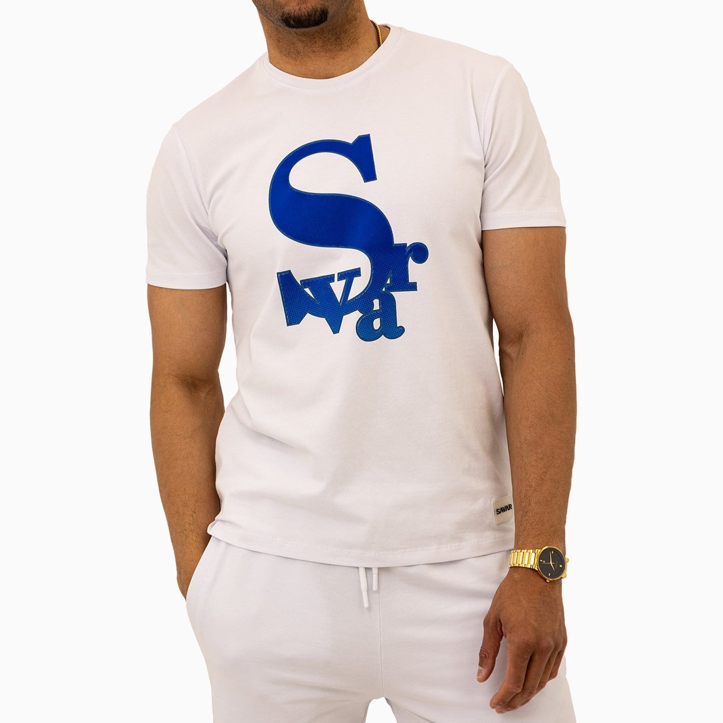 Men's Chenille Patch Short Sleeve T-Shirt