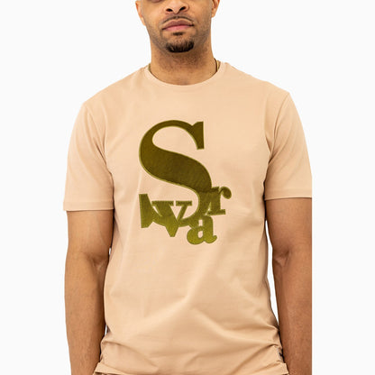 Men's Chenille Patch Short Sleeve T-Shirt
