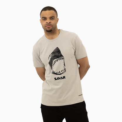 Men's Savar Shark Short Sleeve Logo T-Shirt