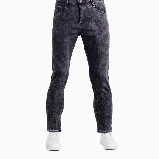 Men's Slim Fit Plain Washed Jeans Pant