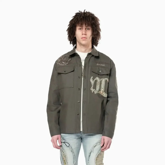 Men's Regular Collar LS Overshirt