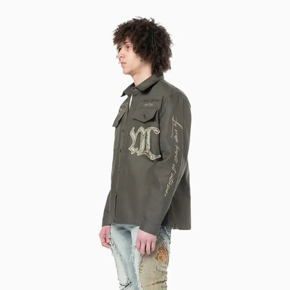Men's Regular Collar LS Overshirt