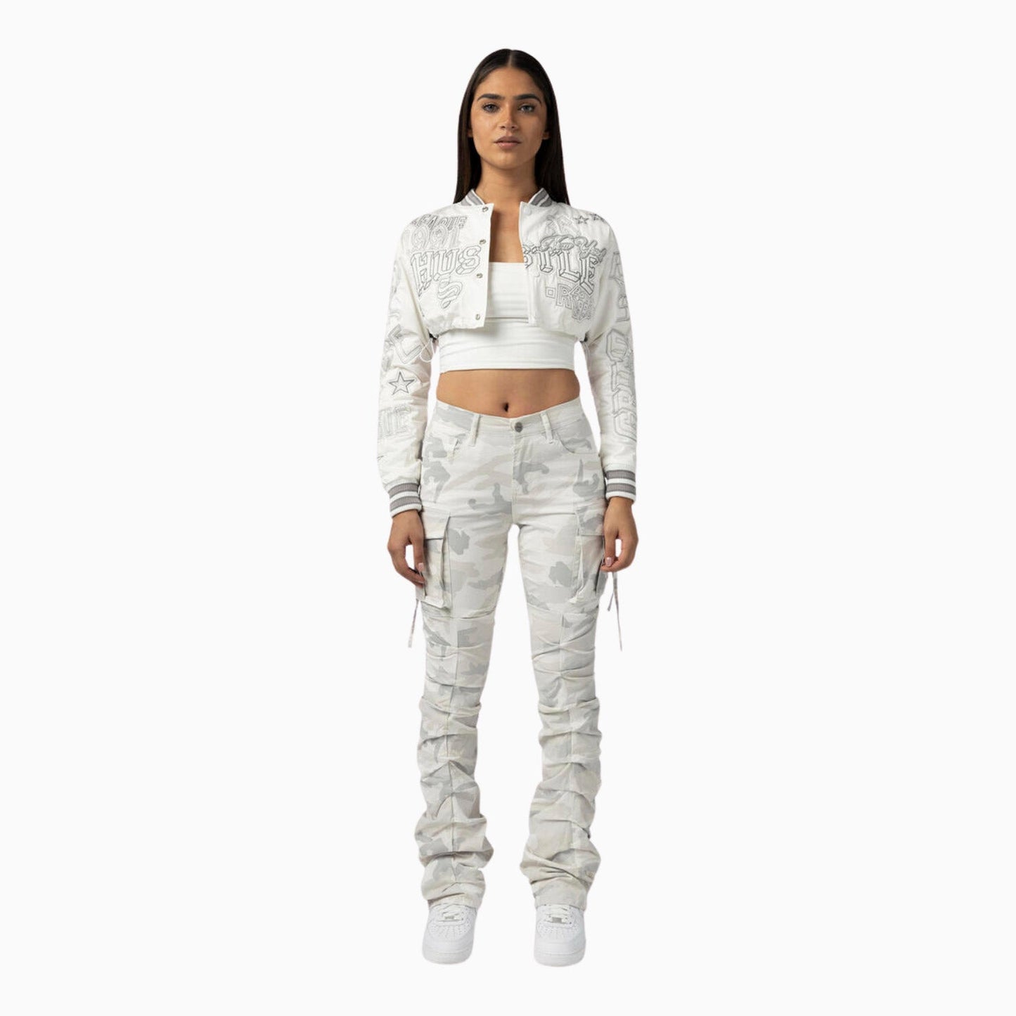 Women's Multi Embroidery Light Twill Outfit