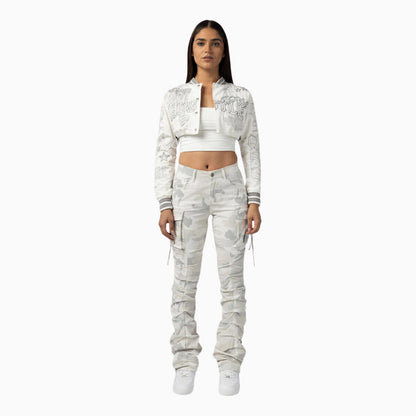Women's Multi Embroidery Light Twill Outfit