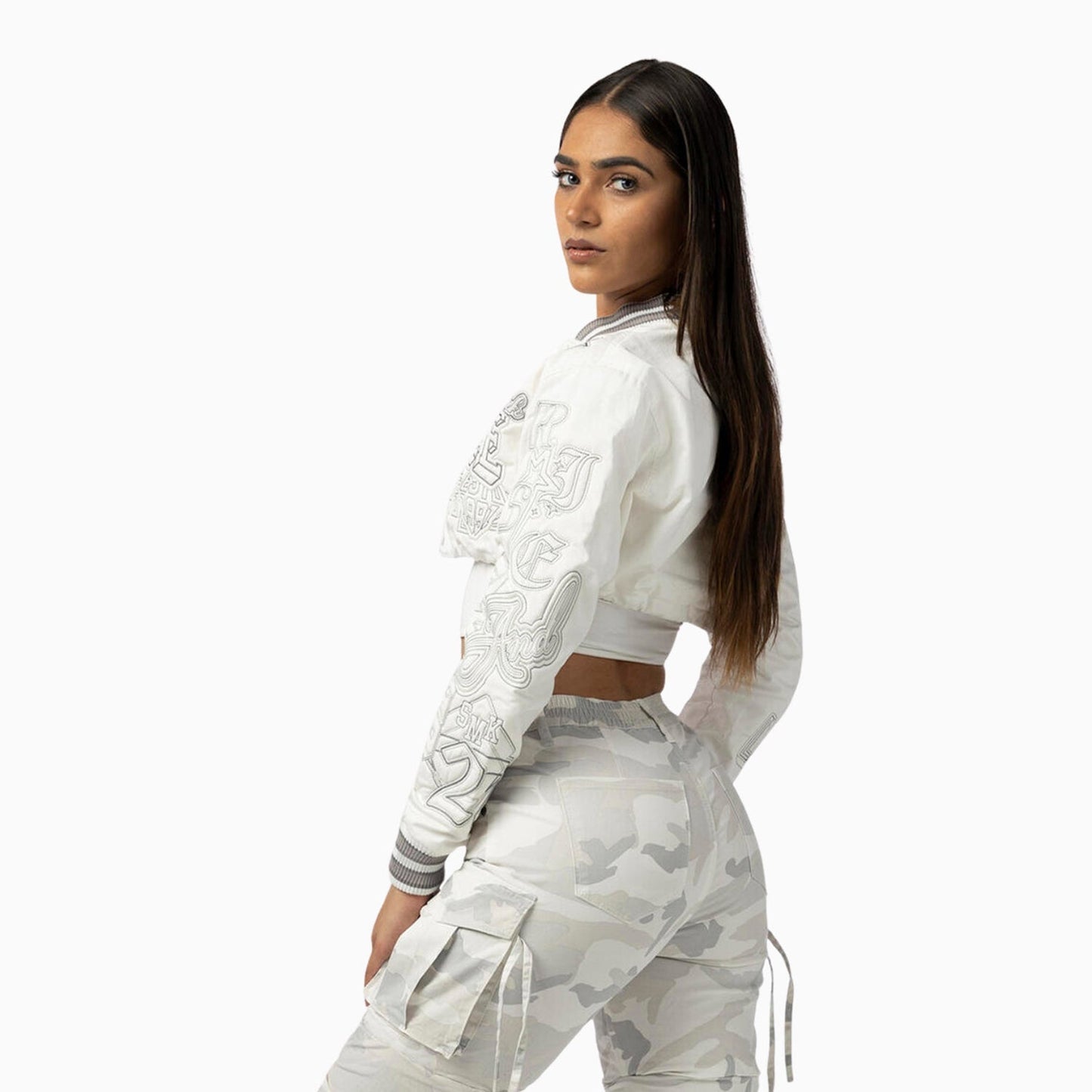 Women's Multi Embroidery Light Twill Outfit