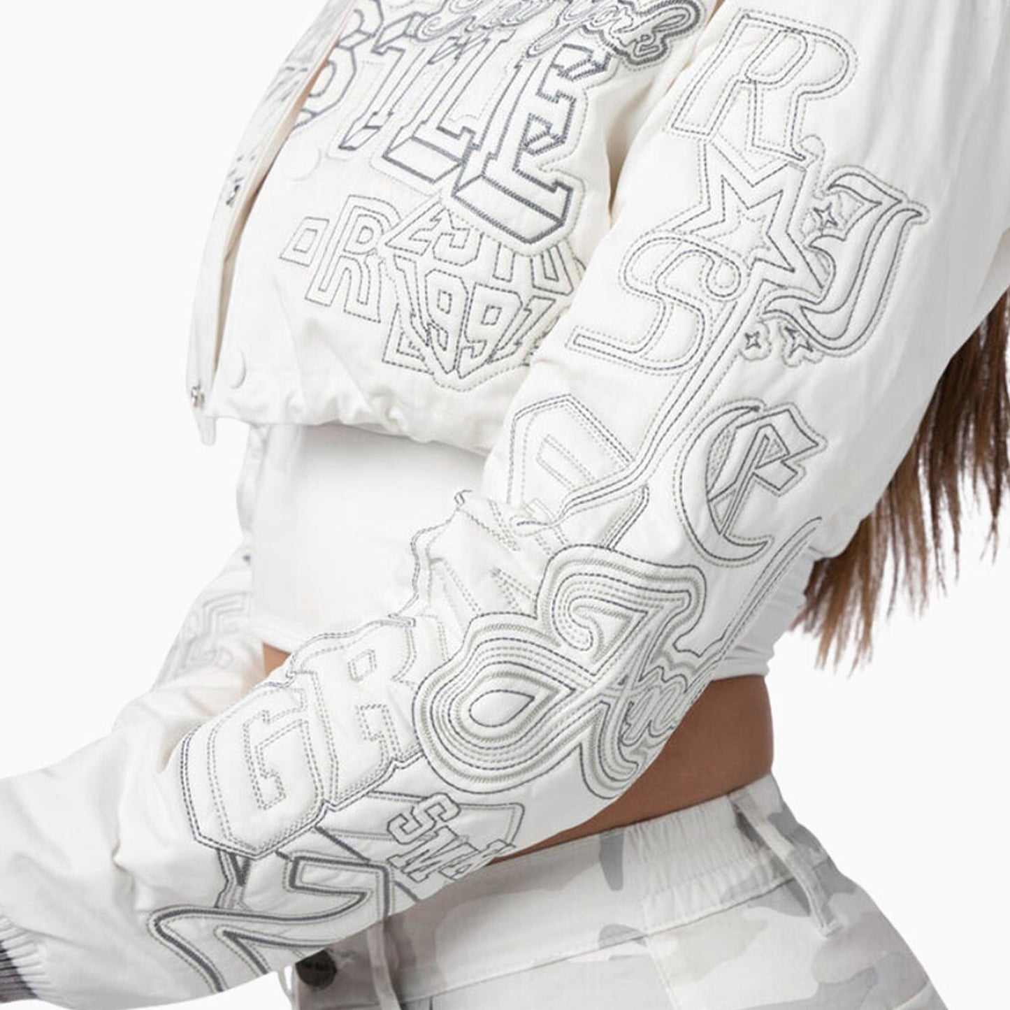 Women's Multi Embroidery Light Twill Outfit