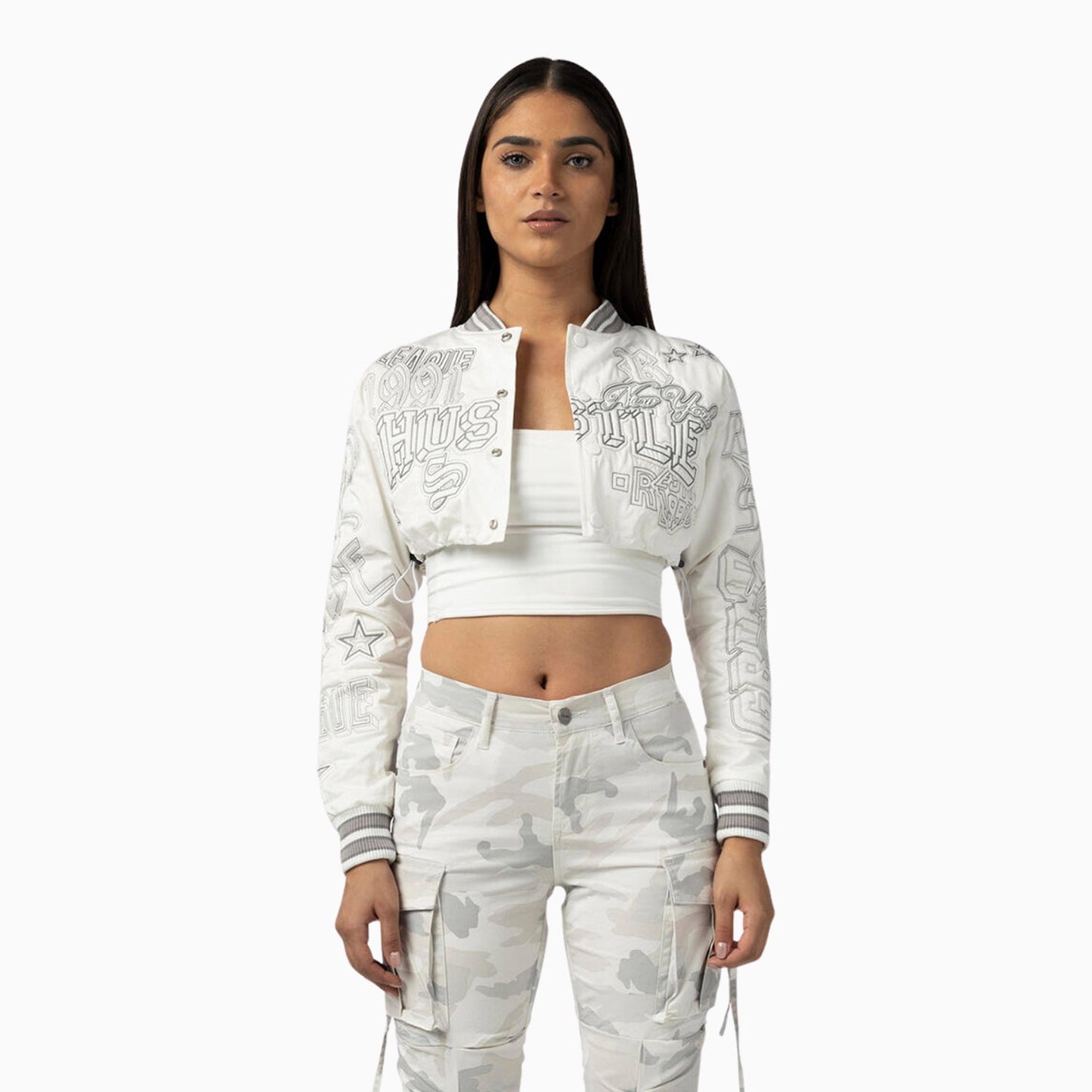Women's Multi Embroidery Light Twill Outfit