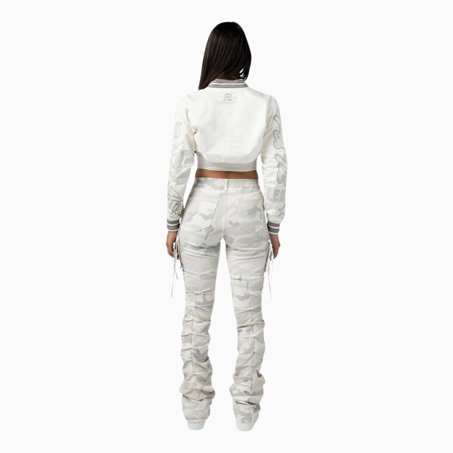 Women's Multi Embroidery Light Twill Outfit