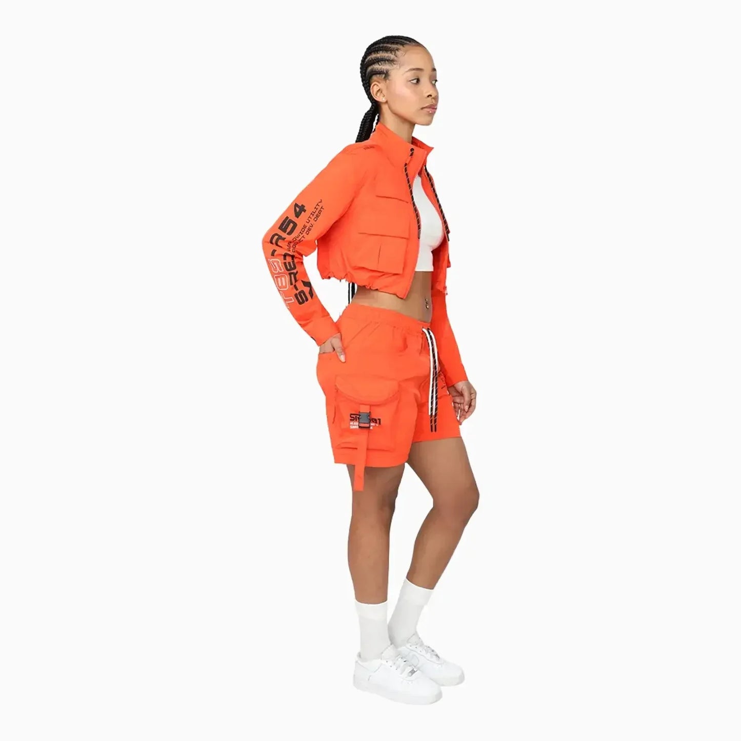 Women's Utility Nylon Printed Outfit