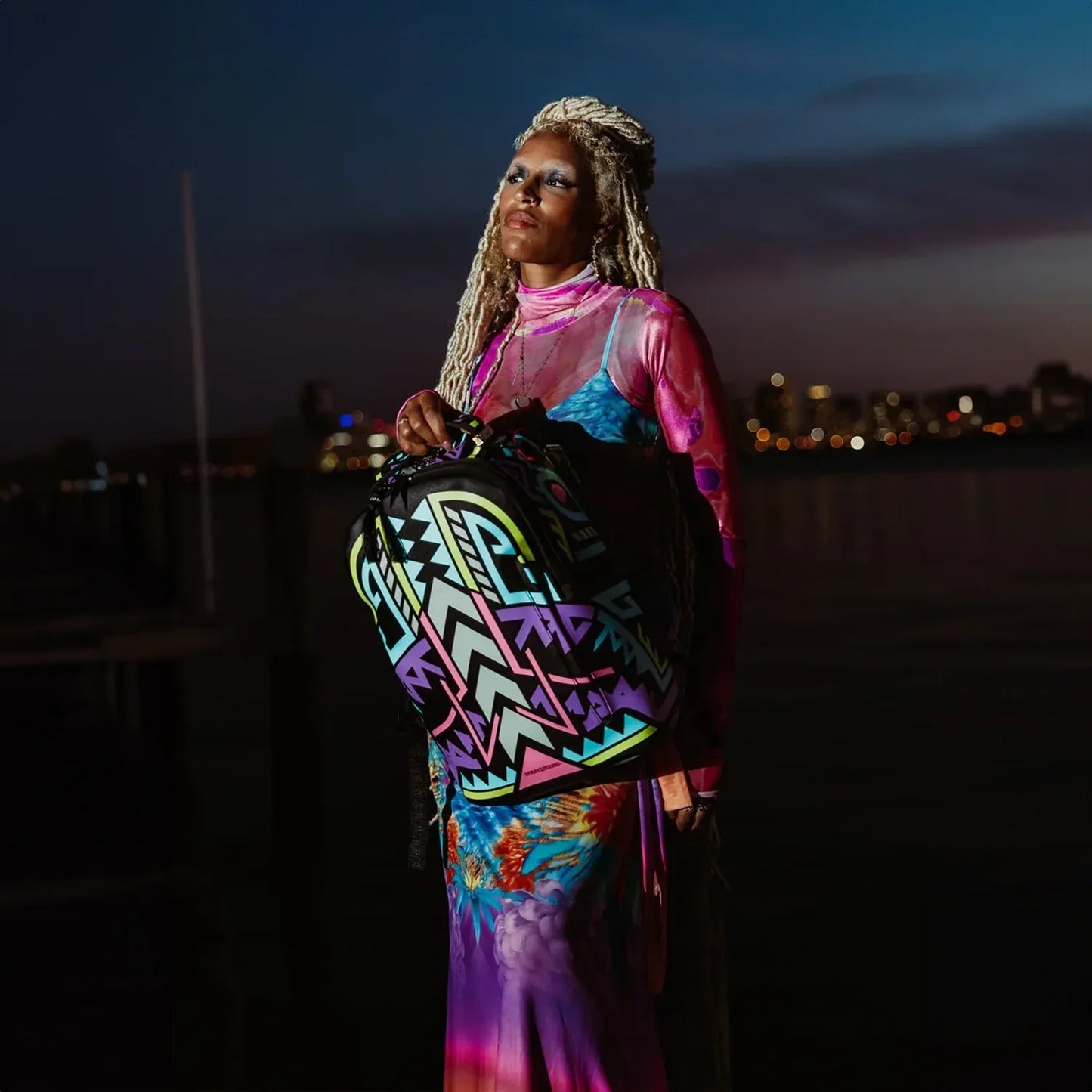 A.I Path To The Future III Backpack Sandflower Collab (Glow in the Dark)